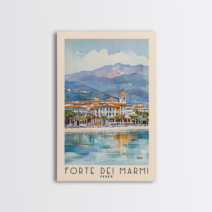 Forte dei Marmi, Italy Watercolor Print, Vacation Gift, Italy Wall Art, Vacation Wall Art, Vacatation Memories, Beach Decor, Beach Or Lakehouse Art