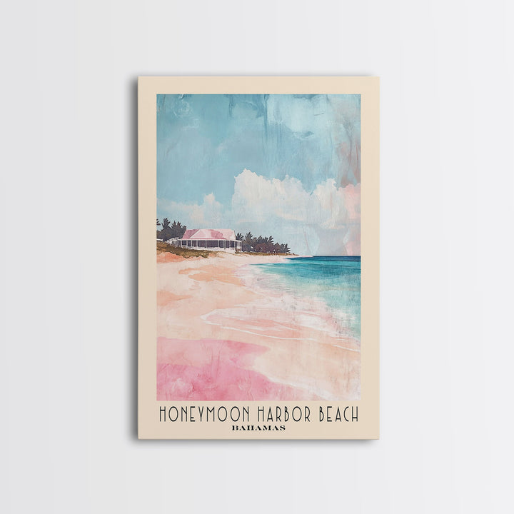 Honeymoon Harbor Beach, Bahamas Watercolor Print, Vacation Gift, Bahamas Wall Art, Vacation Wall Art, Vacatation Memories, Beach Decor, Beach Or Lakehouse Art