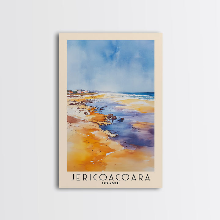 Jericoacoara, Brazil Watercolor Print, Vacation Gift, Brazil Wall Art, Vacation Wall Art, Vacatation Memories, Beach Decor, Beach Or Lakehouse Art