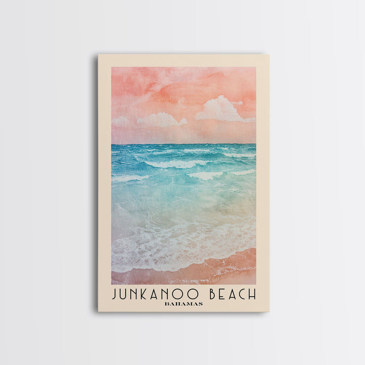 Junkanoo Beach, Bahamas Watercolor Print, Vacation Gift, Bahamas Wall Art, Beach Painting, Beach Decor, Beach Or Lakehouse Art