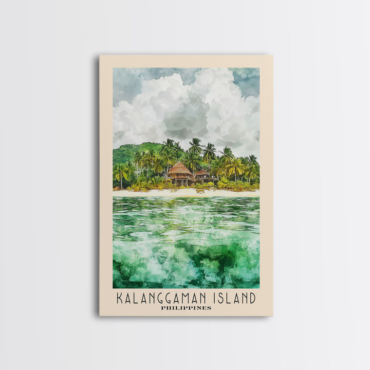 Kalanggaman Island, Philippines Watercolor Print, Vacation Gift, Philippines Wall Art, Vacation Wall Art, Vacatation Memories, Beach Decor, Beach Or Lakehouse Art