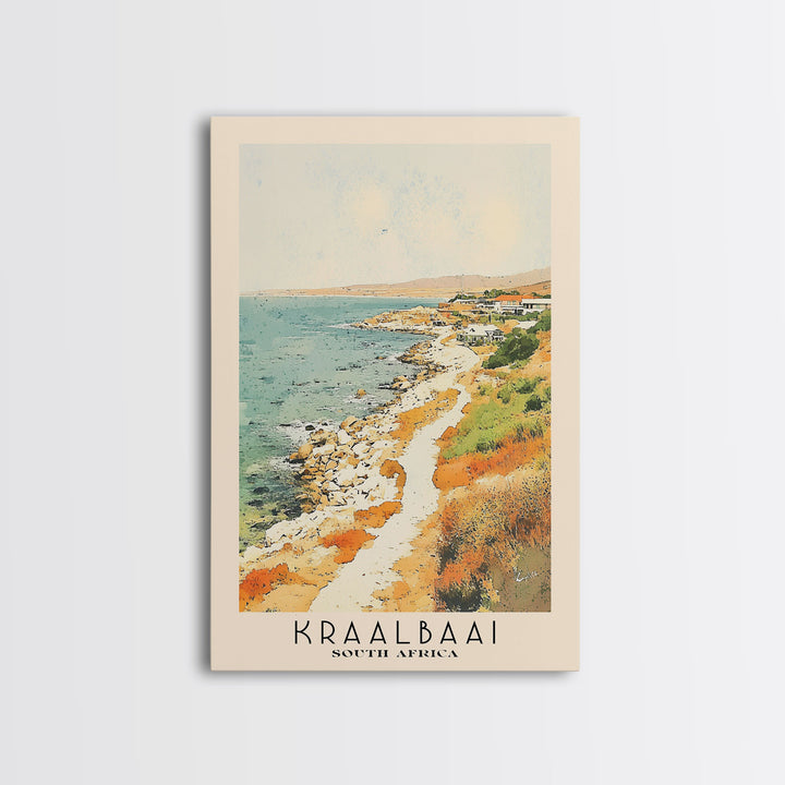 Kraalbaai, South Africa Watercolor Print, Vacation Gift, South Africa Wall Art, Vacation Wall Art, Vacatation Memories, Beach Decor, Beach Or Lakehouse Art