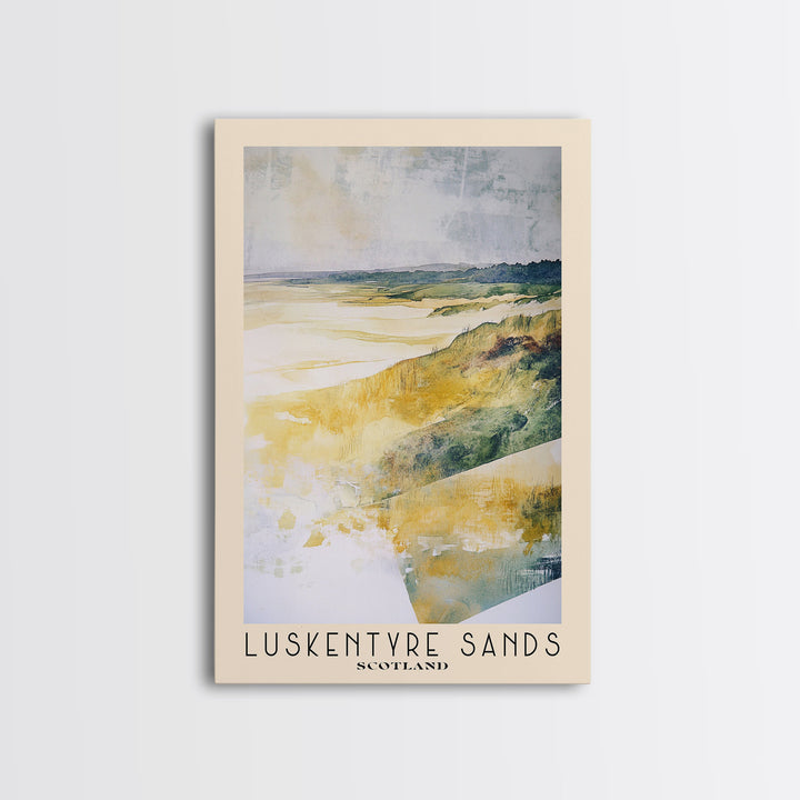 Luskentyre Sands, Scotland Watercolor Print, Vacation Gift, Scotland Wall Art, Vacation Wall Art, Vacatation Memories, Beach Decor, Beach Or Lakehouse Art