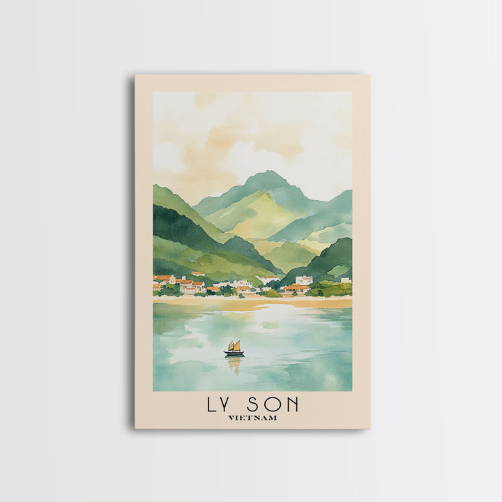 Ly Son, Vietnam Watercolor Print, Vacation Gift, Vietnam Wall Art, Beach Painting, Beach Decor, Beach Or Lakehouse Art