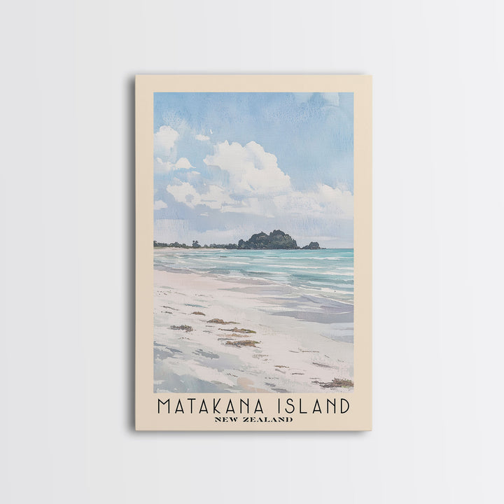 Matakana Island, New Zealand Watercolor Print, Vacation Gift, New Zealand Wall Art, Beach Painting, Beach Decor, Beach Or Lakehouse Art