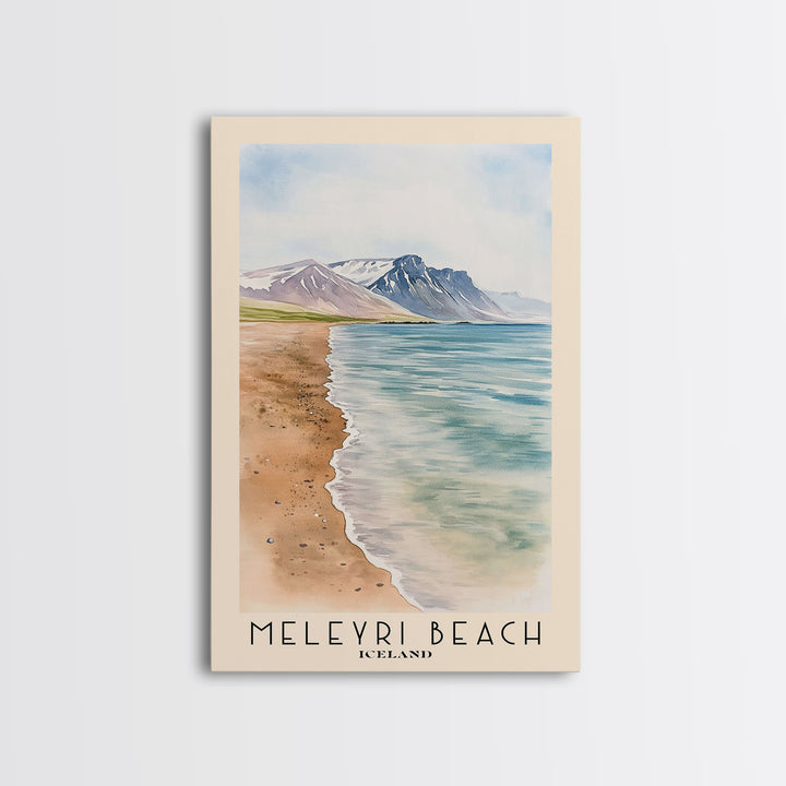 Meleyri Beach, Iceland Watercolor Print, Vacation Gift, Iceland Wall Art, Vacation Wall Art, Vacatation Memories, Beach Decor, Beach Or Lakehouse Art