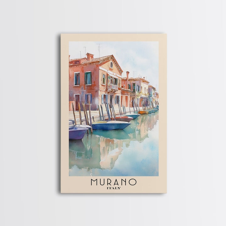 Murano, Italy Watercolor Print, Vacation Gift, Italy Wall Art, Vacation Wall Art, Vacatation Memories, Beach Decor, Beach Or Lakehouse Art