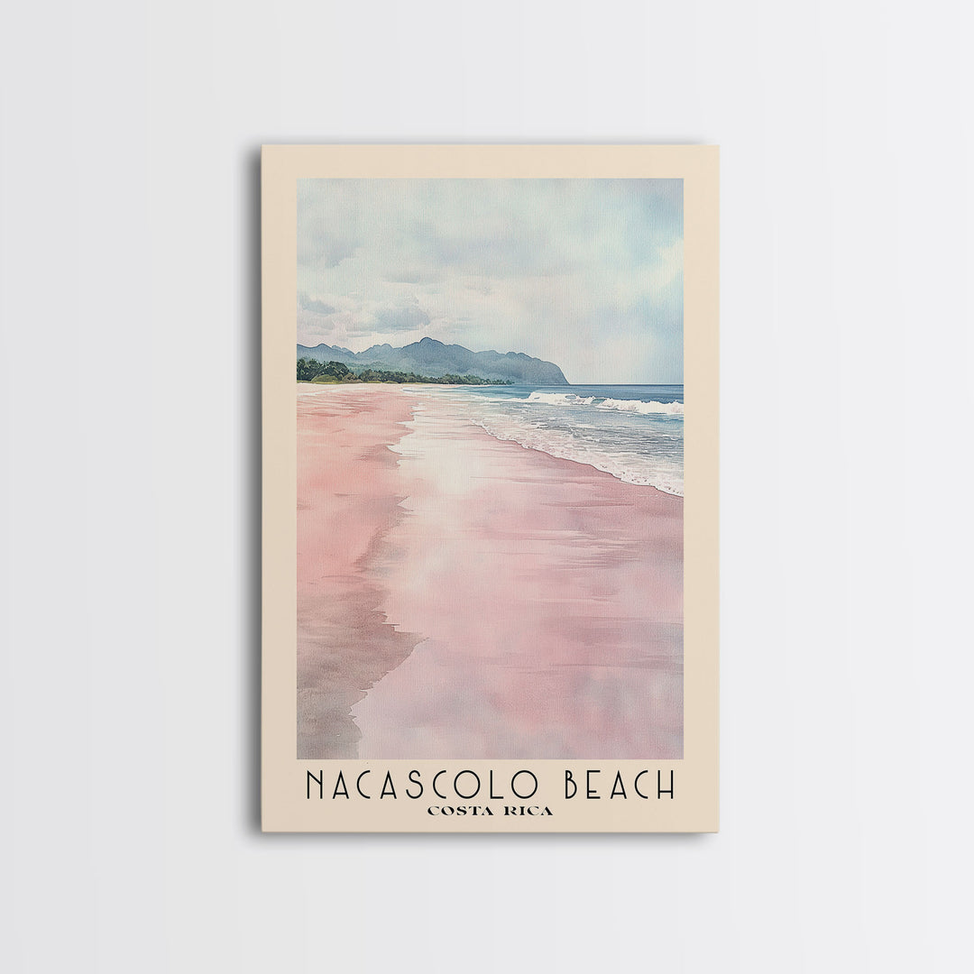 Nacascolo Beach, Costa Rica Watercolor Print, Vacation Gift, Costa Rica Wall Art, Vacation Wall Art, Vacatation Memories, Beach Decor, Beach Or Lakehouse Art