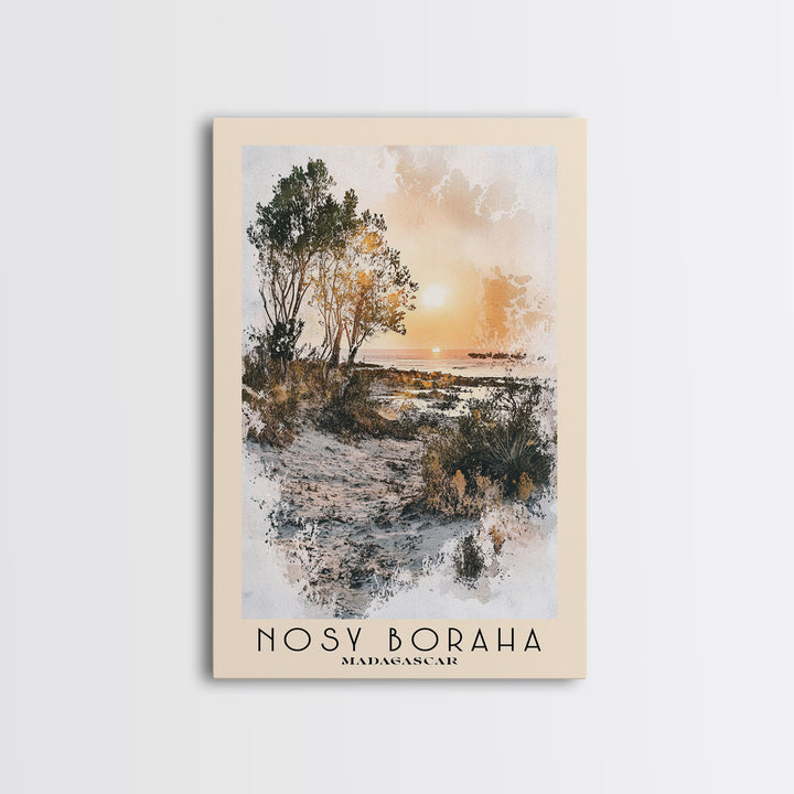 Nosy Boraha, Madagascar Watercolor Print, Vacation Gift, Madagascar Wall Art, Vacation Wall Art, Vacatation Memories, Beach Decor, Beach Or Lakehouse Art