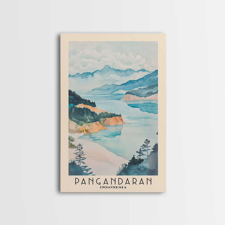 Pangandaran, Indonesia Watercolor Print, Vacation Gift, Indonesia Wall Art, Beach Painting, Beach Decor, Beach Or Lakehouse Art