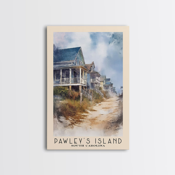 Pawley's Island, South Carolina Watercolor Print, Vacation Gift, South Carolina Wall Art, Beach Painting, Beach Decor, Beach Or Lakehouse Art