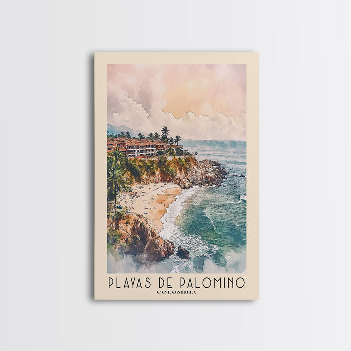 Playas de Palomino, Colombia Watercolor Print, Vacation Gift, Colombia Wall Art, Beach Painting, Beach Decor, Beach Or Lakehouse Art