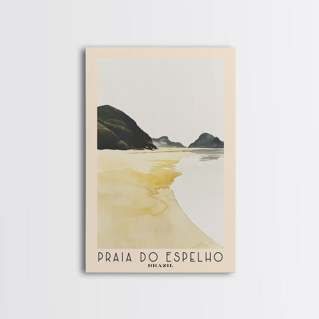 Praia do Espelho, Brazil Watercolor Print, Vacation Gift, Brazil Wall Art, Vacation Wall Art, Vacatation Memories, Beach Decor, Beach Or Lakehouse Art