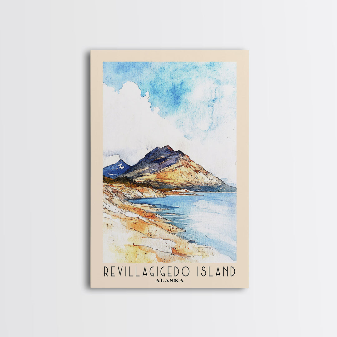 Revillagigedo Island, Alaska Watercolor Print, Vacation Gift, Alaska Wall Art, Vacation Wall Art, Vacatation Memories, Beach Decor, Beach Or Lakehouse Art