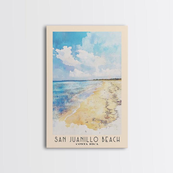 San Juanillo Beach, Costa Rica Watercolor Print, Vacation Gift, Costa Rica Wall Art, Beach Painting, Beach Decor, Beach Or Lakehouse Art