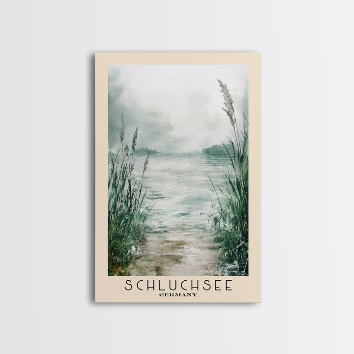 Schluchsee, Germany Watercolor Print, Vacation Gift, Germany Wall Art, Beach Painting, Beach Decor, Beach Or Lakehouse Art