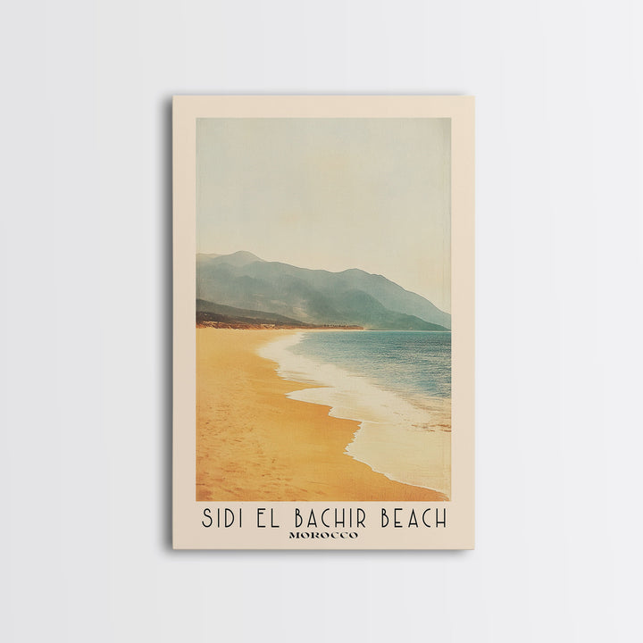 Sidi El Bachir beach, Morocco Watercolor Print, Vacation Gift, Morocco Wall Art, Vacation Wall Art, Vacatation Memories, Beach Decor, Beach Or Lakehouse Art