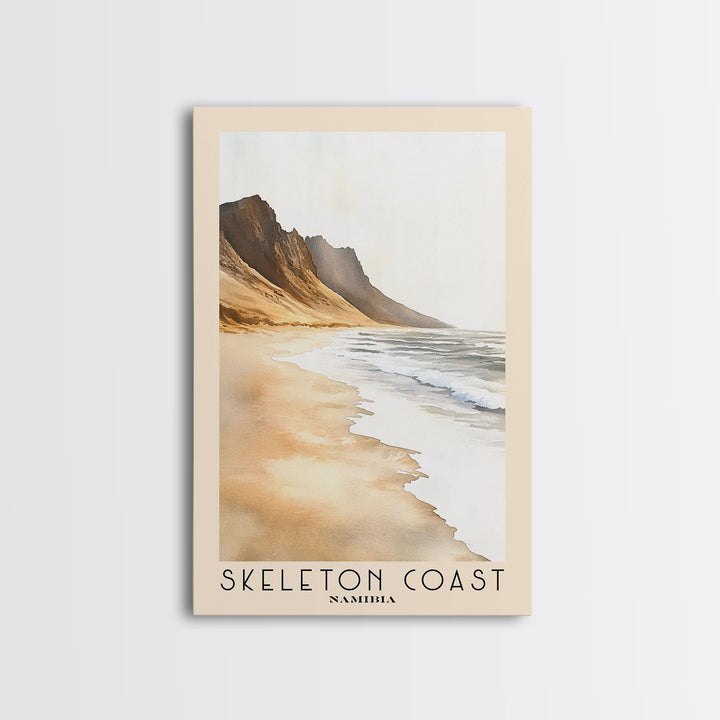 Skeleton Coast, Namibia Watercolor Print, Vacation Gift, Namibia Wall Art, Vacation Wall Art, Vacatation Memories, Beach Decor, Beach Or Lakehouse Art