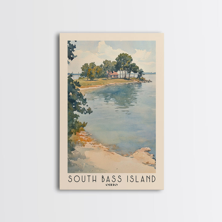 South Bass Island, Ohio Watercolor Print, Vacation Gift, Ohio Wall Art, Vacation Wall Art, Vacatation Memories, Beach Decor, Beach Or Lakehouse Art