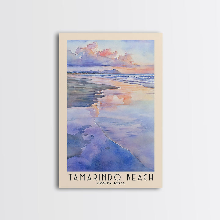 Tamarindo Beach, Costa Rica Watercolor Print, Vacation Gift, Costa Rica Wall Art, Vacation Wall Art, Vacatation Memories, Beach Decor, Beach Or Lakehouse Art