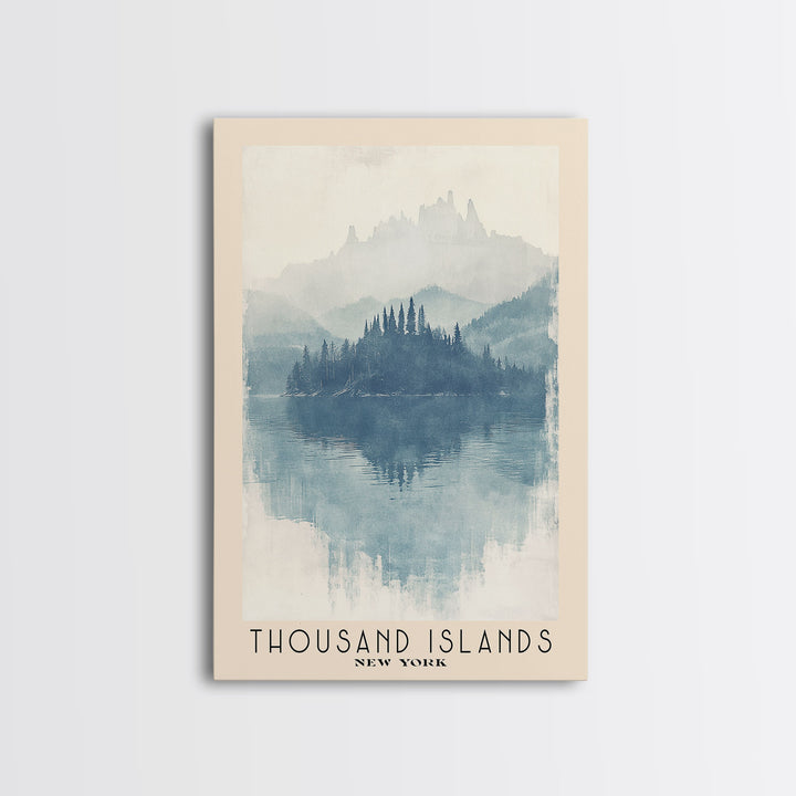 Thousand Islands, New York Watercolor Print, Vacation Gift, New York Wall Art, Vacation Wall Art, Vacatation Memories, Beach Decor, Beach Or Lakehouse Art