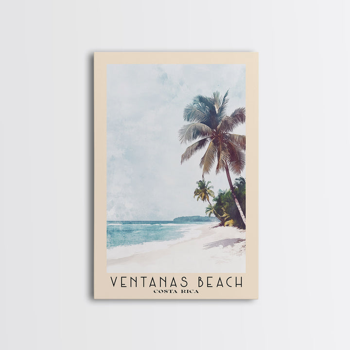 Ventanas Beach, Costa Rica Watercolor Print, Vacation Gift, Costa Rica Wall Art, Beach Painting, Beach Decor, Beach Or Lakehouse Art