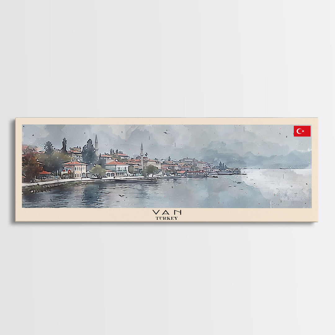 Van Turkey Travel Print Wall Art, Panoramic City Art, Travel Art, Wall Decor, Vacation Gift, Framed Canvas Print Or Metal Art