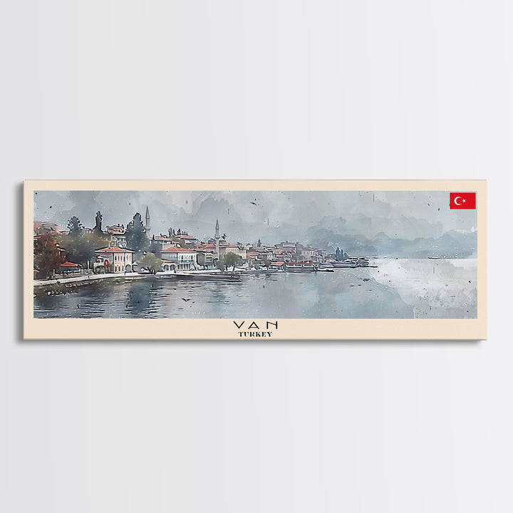 Van Turkey Travel Print Wall Art, Panoramic City Art, Travel Art, Wall Decor, Vacation Gift, Framed Canvas Print Or Metal Art