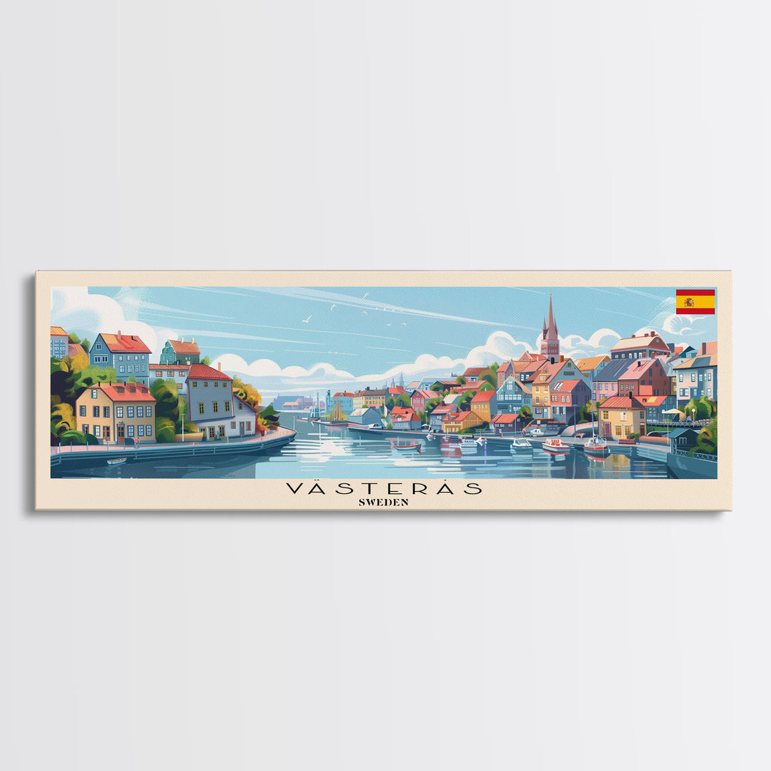 Vranje Serbia Wall Art, Panoramic Travel Poster, Panoramic Framed Canvas Print, City Wall Art, Wall Hanging Home Decor, Travel Art