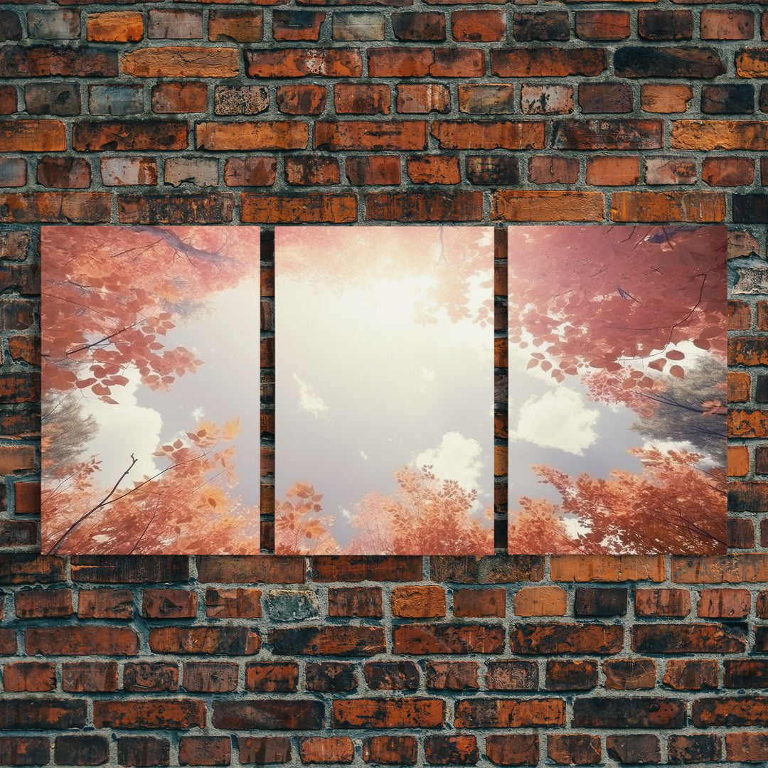 Fall Art Print, Nature Print, Trees Wall Art, Canvas Print, Wall Art, 3 Piece Wall Art, Kitchen Wall Decor, Home Office Art, Above Bed Decor