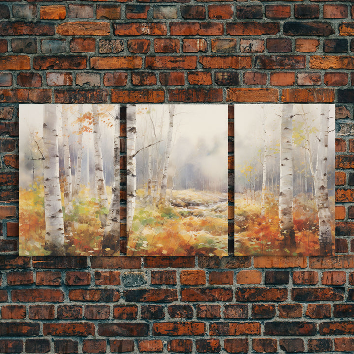 Trees Art Print, Nature Art, Forest Wall Art, Canvas Print, Wall Art, 3 Piece Wall Art, Farmhouse Wall Decor, Kitchen Wall Art, Bedroom Art