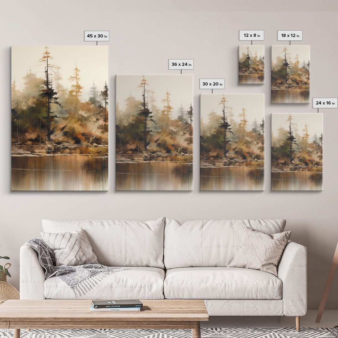 Beautiful 3 Piece Wall Art Canvas Print Set, Landscape Painting, Living Room Decor, Office Art, Wall Decor, Landscape Moody Landscape