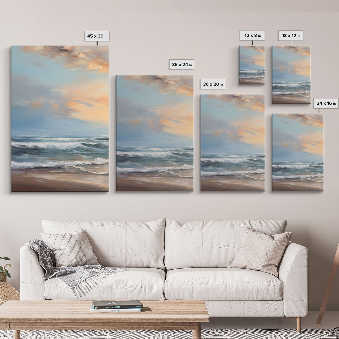 Beach Wall Art, Seascape Print, Sunset Wall Art, Canvas Print, Wall Art, 3 Piece Wall Art, Beach House Wall Decor, Home Office Art, RV Decor