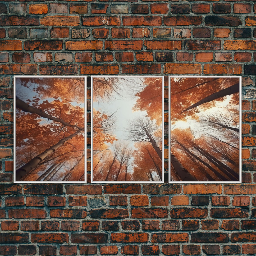 Trees Wall Art, Fall Art Print, Nature Print, Canvas Print, Wall Art, 3 Piece Wall Art, Country Home Decor, Bedroom Prints, Ranch Decor