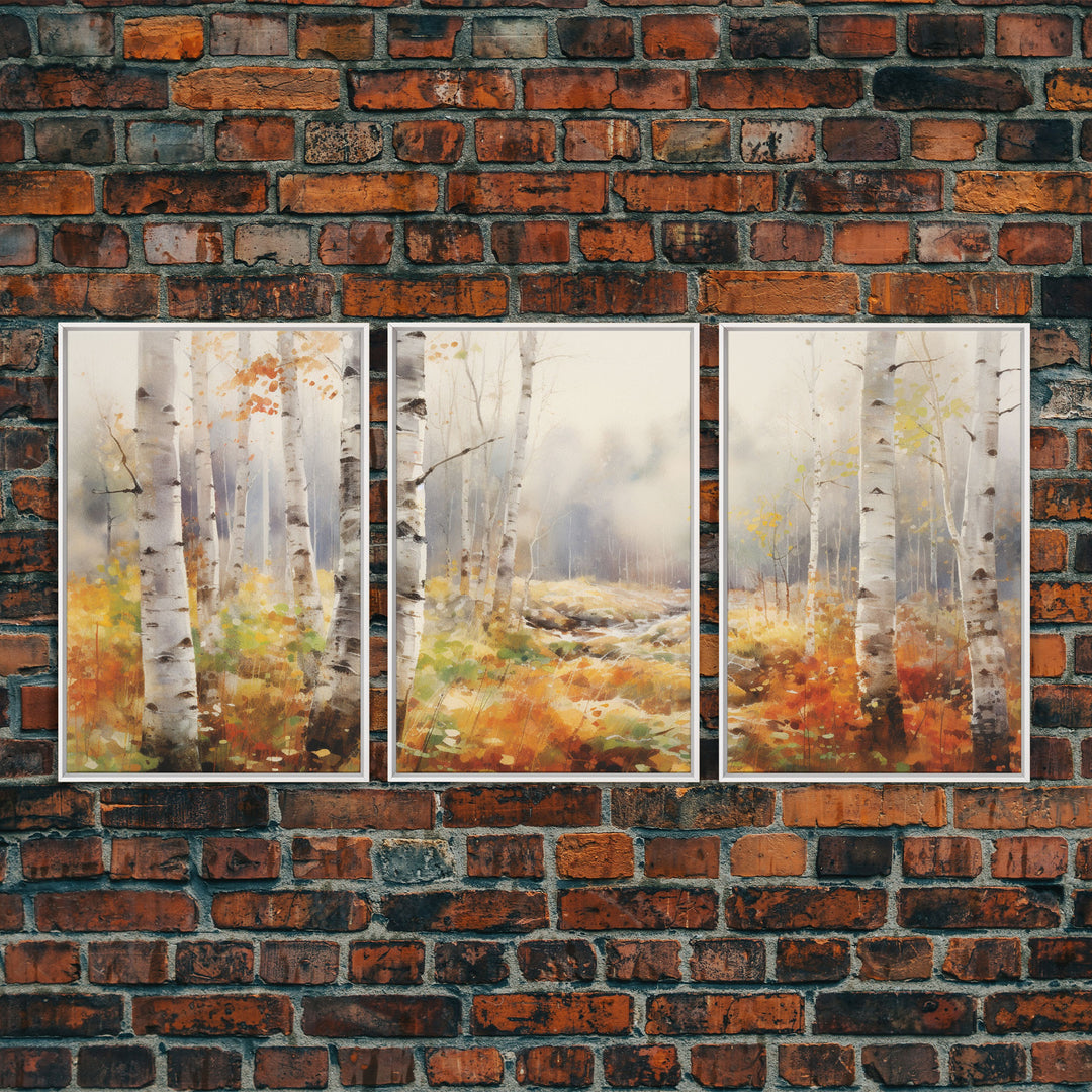 Trees Art Print, Nature Art, Forest Wall Art, Canvas Print, Wall Art, 3 Piece Wall Art, Farmhouse Wall Decor, Kitchen Wall Art, Bedroom Art