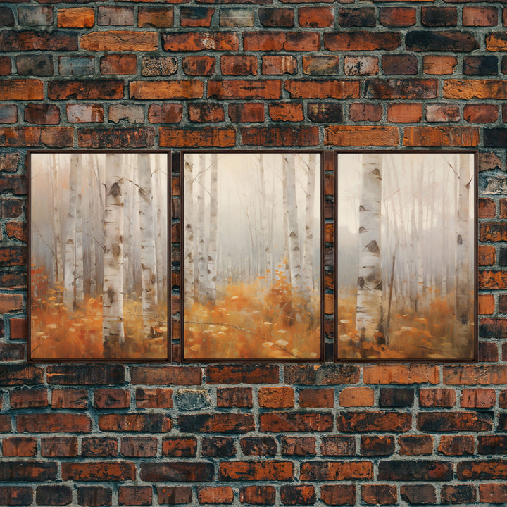 Forest Wall Art, Trees Art Print, Nature Art, Canvas Print, Wall Art, 3 Piece Wall Art, Country Wall Art, Office Decor, Above Bed Art