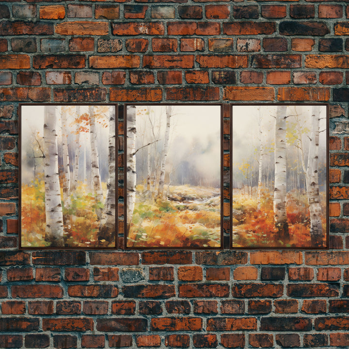 Trees Art Print, Nature Art, Forest Wall Art, Canvas Print, Wall Art, 3 Piece Wall Art, Farmhouse Wall Decor, Kitchen Wall Art, Bedroom Art