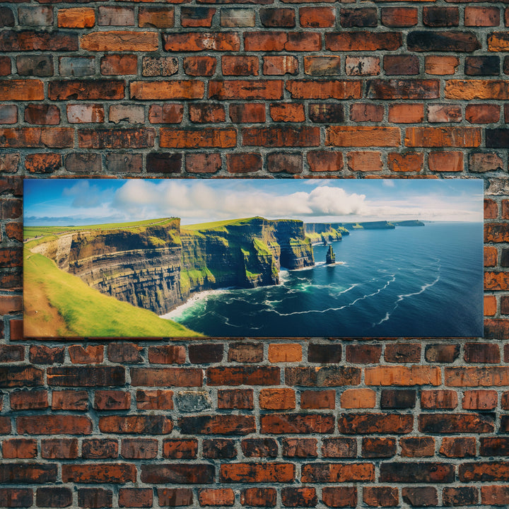 Panoramic of the Cliffs Of Moher Ireland, Extra Large Wall Art, Panoramic Wall Art, Panoramic Print, Landscape Photography, Landscape Print