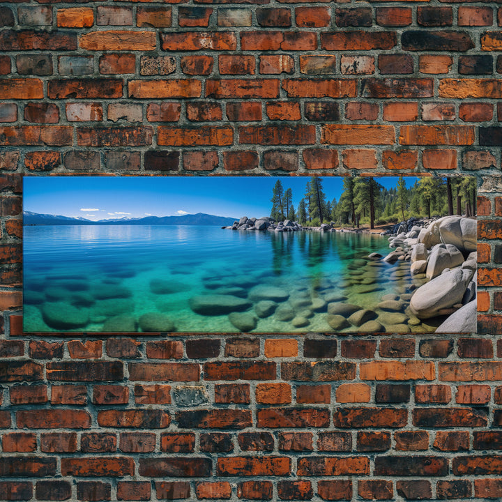 Panoramic Print of Lake Tahoe California, Extra Large Wall Art, Panoramic Wall Art, Panoramic Landscape Print, Landscape Photography