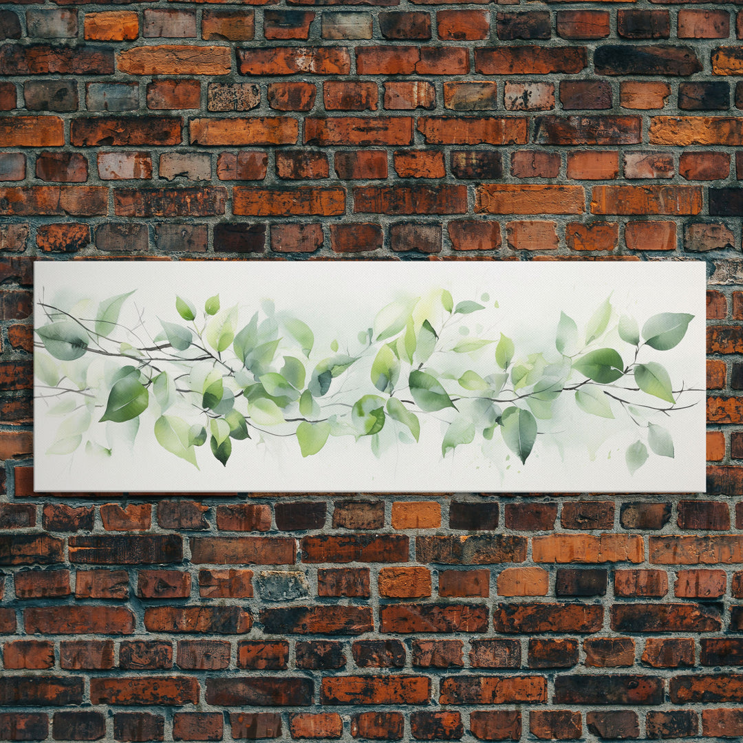 Botanical Art Print - Framed Canvas Print - Eucalyptus Art - Garden Print - Large Gallery Wrap Ready To Hang Wall Art, Optional Frame