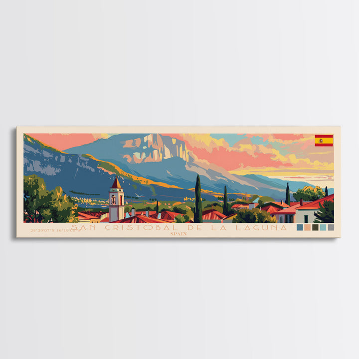 San Cristobal Dominican Republic Travel Art, City Art, Framed Canvas Print or Metal Wall Art, Europe Travel Poster, Panoramic Wall Art, Extra Wide Wall Art