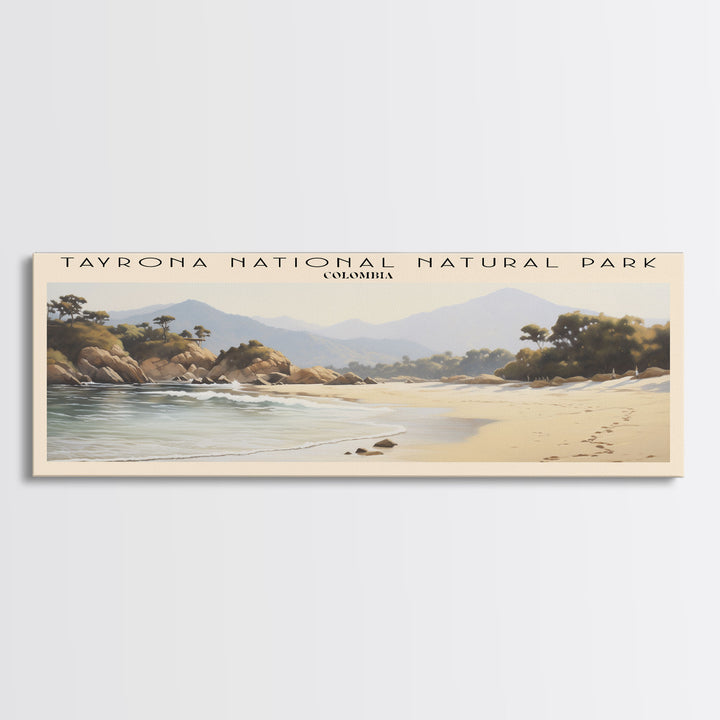 Tayrona National Natural Park Wall Art Travel Poster Print, Gift For Travel Lover, Vacation Gift, COUNTRY Wall Art, Home Decor, Original Art