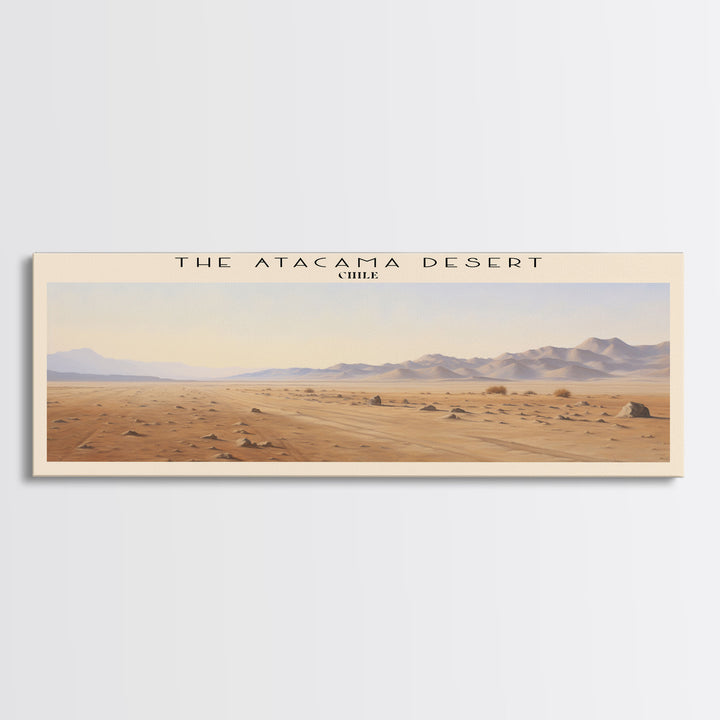 The Atacama Desert Travel Poster Print, Framed Canvas Wall Art, Metal Wall Art, COUNTRY art, Gift For Him, Travel Wall Art, Travel Lover Gift