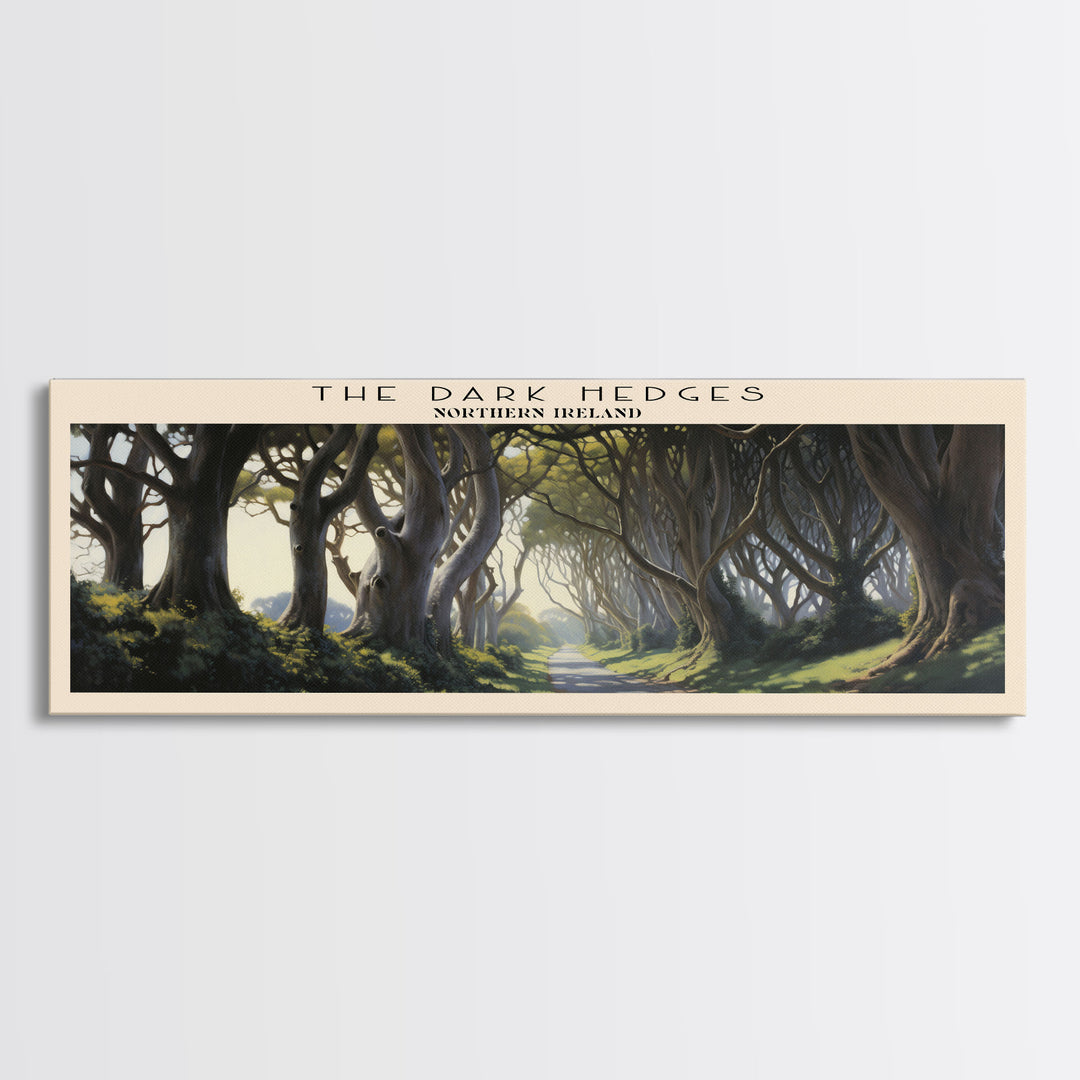 The Dark Hedges Wall Art Travel Poster Print, Gift For Travel Lover, Vacation Gift, COUNTRY Wall Art, Home Decor, Original Art