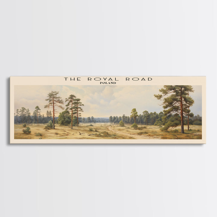 The Royal Road Travel Poster Print, Framed Canvas Wall Art, Metal Wall Art, COUNTRY art, Gift For Him, Travel Wall Art, Travel Lover Gift