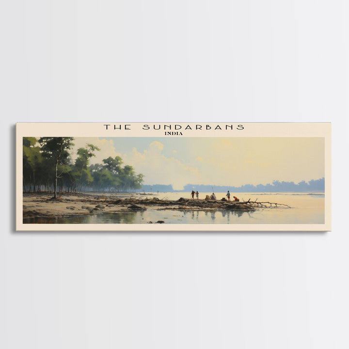 The Sundarbans Travel Poster Print, Framed Canvas Wall Art, Metal Wall Art, COUNTRY art, Gift For Him, Travel Wall Art, Travel Lover Gift