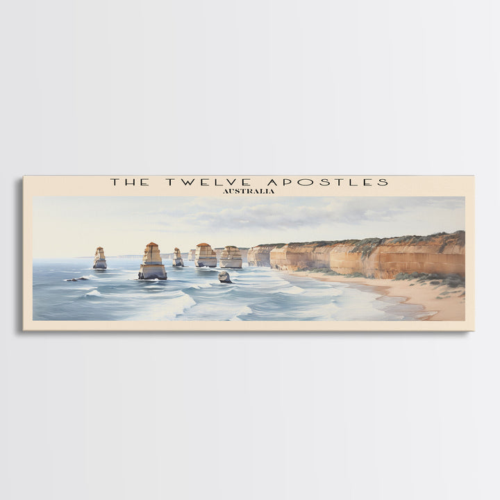 The Twelve Apostles Framed Canvas Print Travel Poster | Wall Art | Home Decor | Gift For Travel Lover | Wall Hanging | Original Art