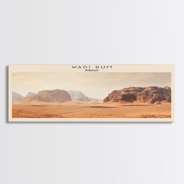 Wadi Rum Framed Canvas Print Travel Poster | Wall Art | Home Decor | Gift For Travel Lover | Wall Hanging | Original Art