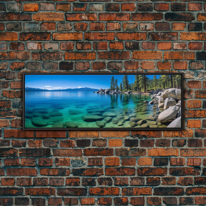 Panoramic Print of Lake Tahoe California, Extra Large Wall Art, Panoramic Wall Art, Panoramic Landscape Print, Landscape Photography