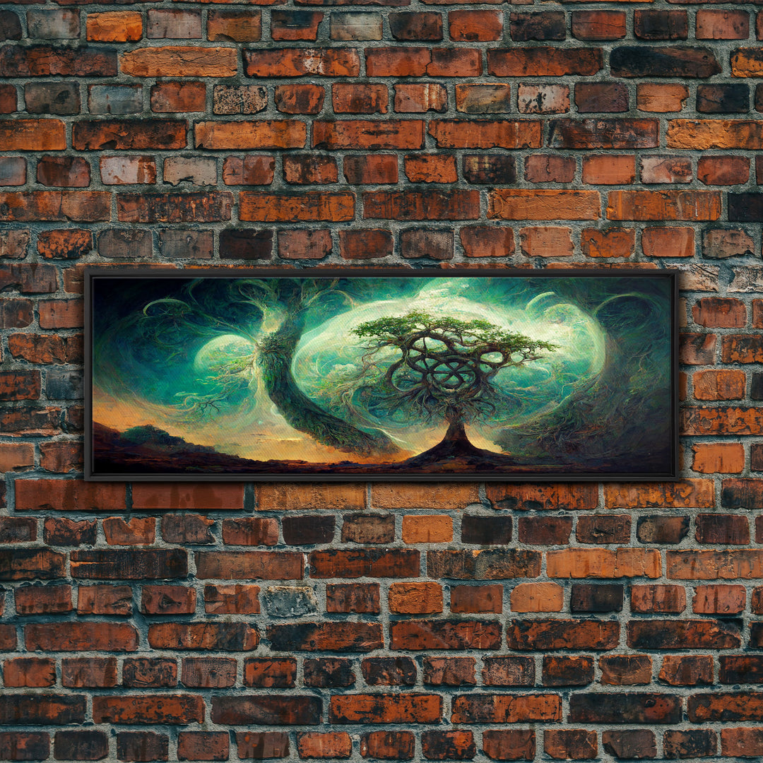 Tree Of Life, Abstract Trees Roots Nature Green Fine Art Print, Wall Art Print, Wall Décor, Wall Poster, Fantasy Art